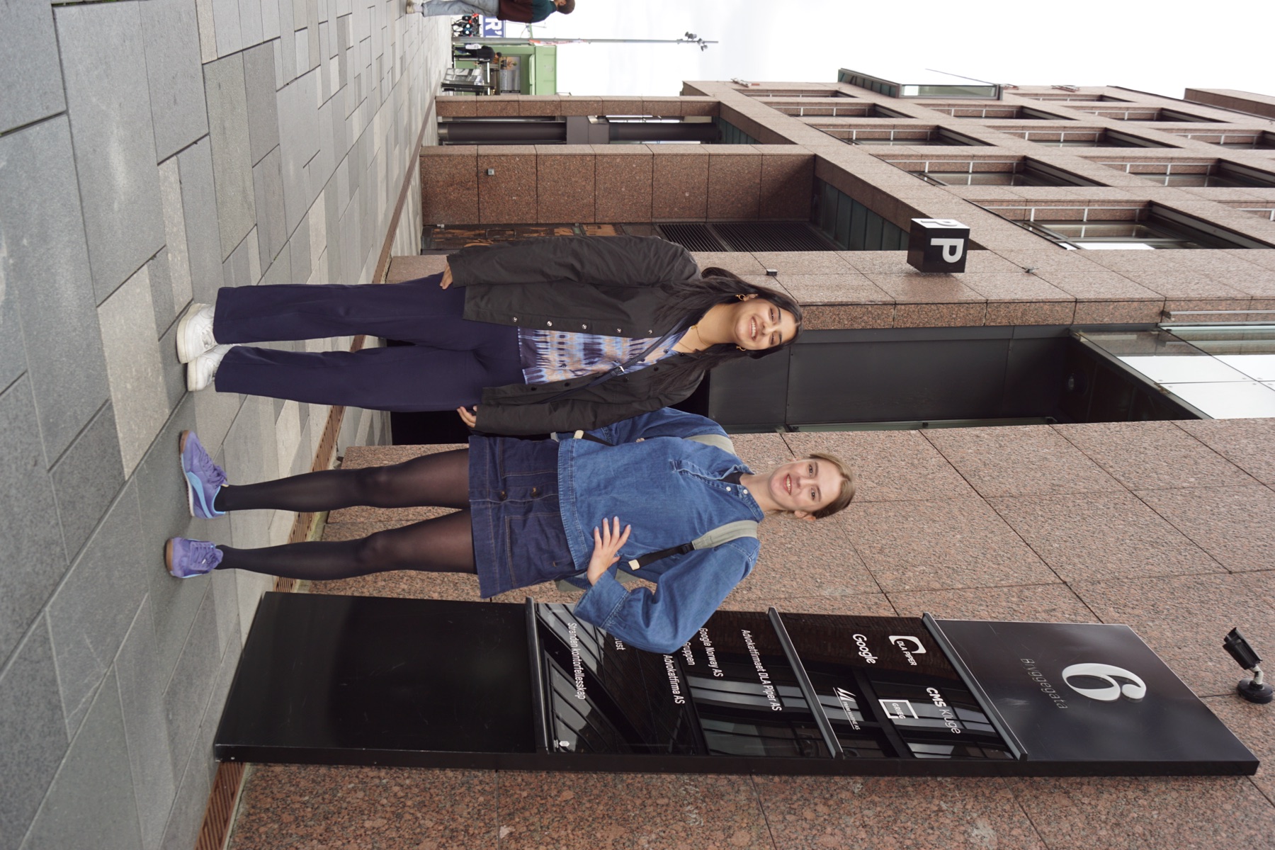 TekAI team members outside Bryggegata 6 in Oslo